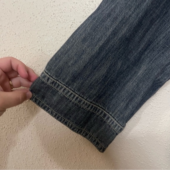 Live A Little Blue Jean Jacket with button and zipper details - Picture 5 of 8